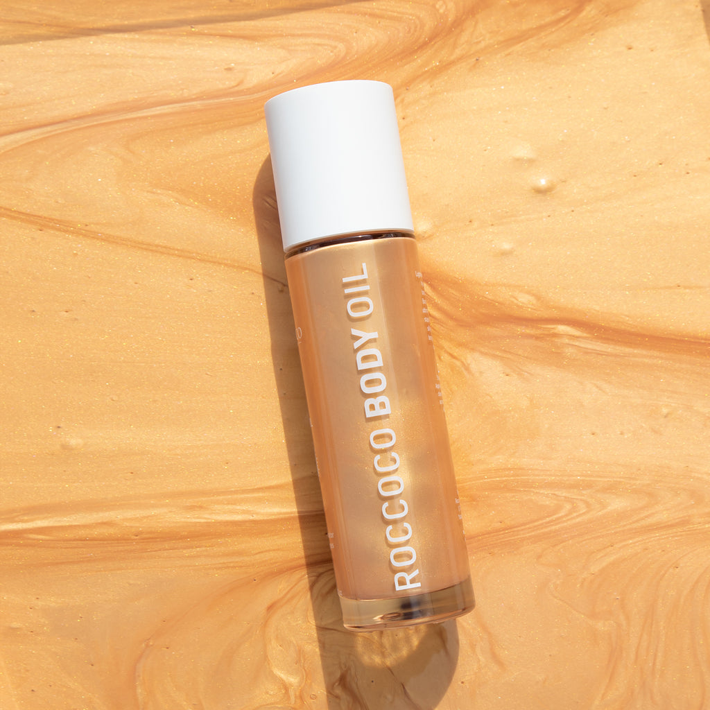 Sunned in Surfers Body Oil Shimmer - Roccoco